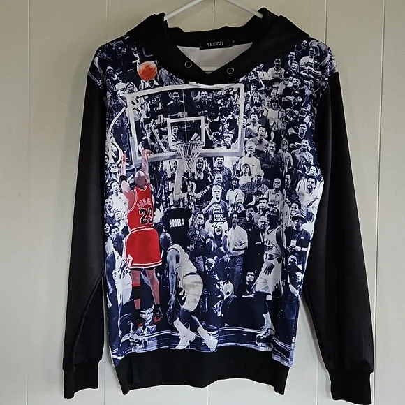 Yeezzi Jackets Coats Michael Jordan Wrap Around Photo Hoodie